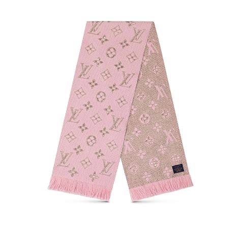 louis vuitton logomania scarf|Louis Vuitton checkered scarf.